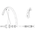 Mavic Rear Ksyrium Sl Rb Landeveissykkel Felg