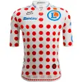Santini Tour De France Official Polka Dot 2025 Kort Ermet Trøye