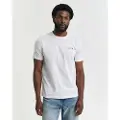 Gant for man. 2044017 Graphic T-shirt white (XXS), Casual, Cotton, Short sleeve