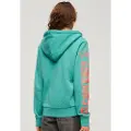 Superdry Super Athletic Graphic Genser Med Hel Glidelås