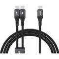 Dudao L3F 2-i-1 USB-C til 2x USB-C 100W 1,2m Sort