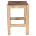 Wellhome Lav Firkantet Rustikk Trebenk Uten Lakk 32.5x32.5x48.5 Cm