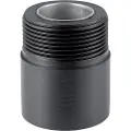 Geberit 50 mm x 1.1/4 Overgang udvendig gevind sort PEH Geberit