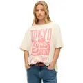 Superdry Neon Rainbow Oversized Kortarmet T-skjorte