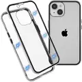 Mtp Products iPhone 14 Plus Magnetic Deksel med Herdet Glass - Sølv