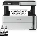 Epson EcoTank M2170 - Multifunksjonsskriver - S/H - ink-jet - påfyllbar - A4/Legal (medie) - opp til 20 spm (trykking) - 250 ark - USB, LAN, Wi-Fi - hvit