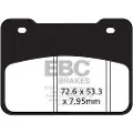 EBC Sfa-hh Series Sfa627hh Sintrede Bremseklosser