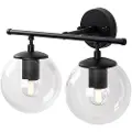 Wellhome Vegglampe Med Gjennomsiktig Lampeskjerm E14 40w