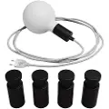 Creative Cables Med Bulb Slange Bærbar Lampe Med Metall Lampeholder Og Plugg