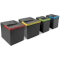 Emuca Recycle 2x12 2x6l Resirkuleringsbeholder 4 Enheter