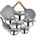 San Ignacio Cassel 18/22 Cm Pk3854 Kasserollesett Med Stekepanner 12 Stykker