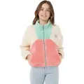 Rip Curl Block Party Polar Kids Hettegenser med glidelås rosa