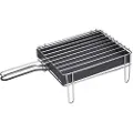 Sauvic Rustfritt Stål Bordgrill Med Skuff 25x20 Cm