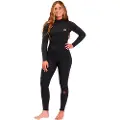 Billabong Synergy 3/2 Mm Dame Våtdrakt I Neopren Med Lange Ermer Og Glidelås På Ryggen