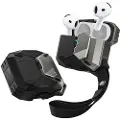 Supcase AirPods 4 Matrix-etui med magnetisk lading - svart