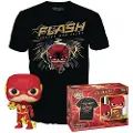 Funko POP! Pop! Dc Comics The Flash T-skjorte Med Figur Og Korte Ermer
