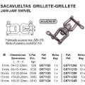 Goldenship Aisi-316 Svingbar Kjeve&kjeve 5 Enheter