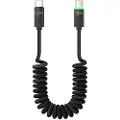 Tech-Protect UB20T UltraBoost uttrekkbar USB-C-kabel - PD 100W/5A, 180cm - Svart