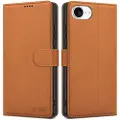 Tech-Protect iPhone 16e Lommeboketui med magnet og stativ - Brun