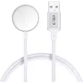 Tech-Protect MC02 UltraBoost magnetisk lader for Apple Watch med USB-A-kabel - 1m - Hvit