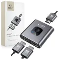 Tech-Protect HB07 HDMI Splitter 2x1 - 4K/60Hz - plass grå