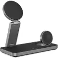 Tech-Protect QI15W-A47 3-i-1 sammenleggbar MagSafe trådløs lader - svart