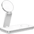 Tech-Protect QI15W-A47 3-i-1 sammenleggbar MagSafe trådløs lader - hvit