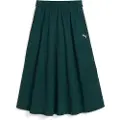 Puma T7 Woven Midi Skirt Women, Women, Green Terrain, XS
