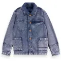 Scotch & Soda Washed Canvas Workwear Denimjakke