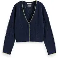 Scotch & Soda Lightweight Ajour Knitted Cardigan