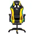 Powergaming Led Rgb Gamingstol Med Fotstøtte