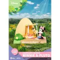 Beast Kingdom Toys Spesialutgave Disney D-stage Campsite Series Mini & Pluto Diorama 10 Cm