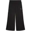 Puma WARDROBE Essentials Low Rise Popper Pants Women, Clothing, Black, L