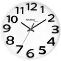 Technoline WT 4100, Vegg, Quartz clock, Rund, Hvit, Plast, Batteri