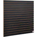 Vevor Lamellpaneler, 1,2 m x 0,6 m svarte garasjeveggpaneler 61 cm H x 122 cm L (sett med 2 paneler), kraftige garasjeveggorganiseringspaneler for butikk, garasjevegg og hobbyoppbevaring