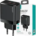 Usams Cc172tc01 Usb-a-og Usb-c-vegglader