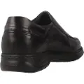 Fluchos for man. 9144_SALV_NEGF Leather shoes 9144 Crono black (44), Casual