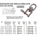 Goldenship Aisi-316 Sviveløye Og-kjeve 10 Enheter