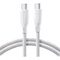 JOYROOM USB-C-kabel PD 60W 1m i flerfarget serie - hvit
