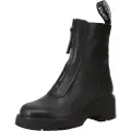 Camper for woman. K400776-001 Milah leather boots black (41), 1 to 3 cm, Zip, Casual