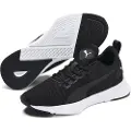 Puma Flyer Runner Youth Trainers, Shoes, Black/White, 35.5