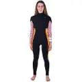 Hurley Plus Printed 4/3 Mm Dame Våtdrakt I Neopren Med Glidelås I Brystet Og Lange Ermer