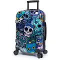 Tokyoto Luggage Blue Skulls Trillekoffert