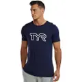 Tyr Ultrasoft Lightweight Tri Blend Tech Big Logo Kortarmet T-skjorte