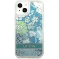GUESS Guhcp13mlflsn Iphone 13.14.15 6.1 Zielony Flower Liquid Telefondeksel