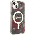 GUESS Guhmp14mhcfwsa Iphone 14 Plus15 Plus 6.7 Zielonykhaki Flower Telefondeksel