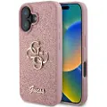 GUESS Pu Fixed Glitter 4g Metal Logo Iphone 16 Telefondeksel