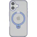 Torras Ostand Spin-etui for iPhone 16 (blå)