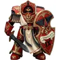 Joy toy Warhammer Horus Heresy 1/18 Blood Angels Crimson Paladins Squad Crimson Paladin 3 Actionfigur 14 Cm