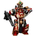Joy toy Warhammer Horus Heresy 1/18 Thousand Sons Contemptor Osiron Dreadnought Med Gravis Force Blade Og Gravis Autocannon Actionfigur 30 Cm